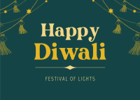 Diwali Festival Postcard Image Preview