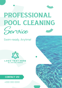 Professional Pool Cleaning Service Poster