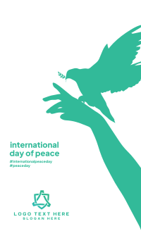 Day Of  Peace Hand Facebook Story