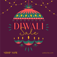 Diwali Lanterns Instagram Post Design