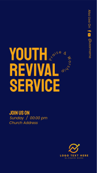 Youth Revival Service Facebook Story