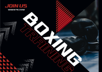 Join our Boxing Gym Postcard