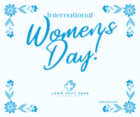 Women's Day Floral Corners Facebook Post