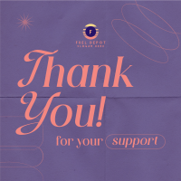 Minimalist Thank You Instagram Post Image Preview