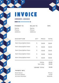 Geometric Corporate Generic  Invoice Image Preview