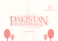 Pakistan Day Landmark Postcard