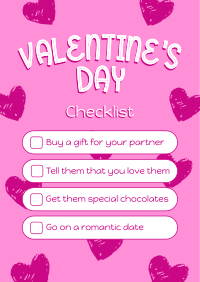 Valentine's Checklist Poster