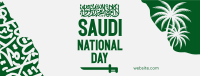 Saudi National Day Facebook Cover Design