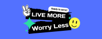 Live More, Worry Less Facebook Cover Design