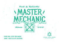 Motorcycle Expert Mechanic Postcard Design