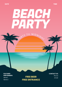 Beach Party Flyer