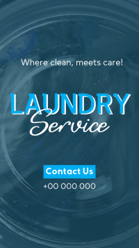 Clean Laundry Service Facebook Story