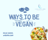 Vegan Food Adventure Facebook Post Design