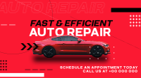 Modern Auto Repair Shop Animation