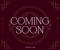 Oriental Vintage Coming Soon Facebook Post