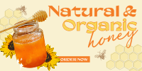 Delicious Organic Pure Honey Twitter Post