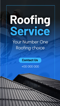 Roofing Service Instagram Reel Image Preview