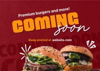 Burgers & More Coming Soon Postcard