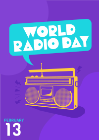 Retro Radio Day Poster