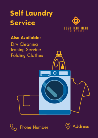 Self Laundry Service Poster