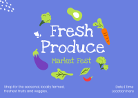 Fresh Market Fest Postcard