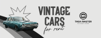 Vintage Car Rental Facebook Cover Image Preview