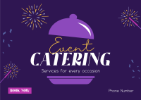 Party Catering Postcard