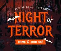 Halloween Night Party Facebook Post Design