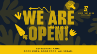 Trendy Open Salad Bar Facebook Event Cover