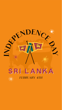 Sri Lanka Independence Badge Instagram Reel Image Preview