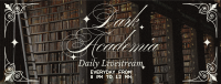 Dark Academia Study Playlist Facebook Cover