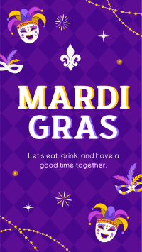 Mardi Gras Masquerade Instagram Reel Image Preview