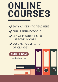 Online Courses Poster