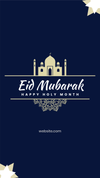 Eid Mubarak Mosque Facebook Story