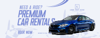 Premium Car Rentals Facebook Cover Design