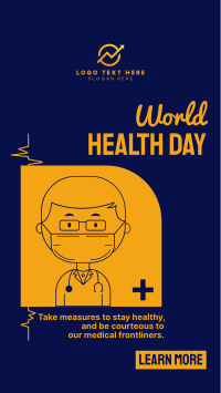 Doctor Health Day Facebook Story