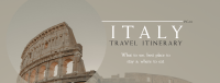 Italy Itinerary Facebook Cover Design