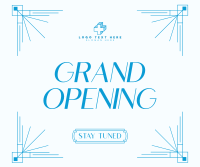 Elegant Opening Announcement Facebook Post