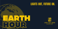 Earth Hour Movement Twitter Post Design