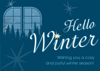 Winter Wishes Postcard