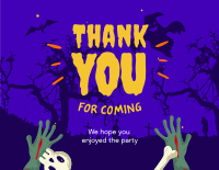 Zombie Land Thank You Card