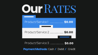 Price List Minimalist Animation