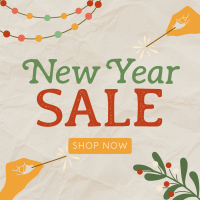 Rustic New Year Sale Instagram Post Image Preview