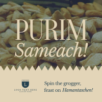 Purim Sameach! Instagram Post Design