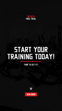 Start Your Training Today Facebook Story