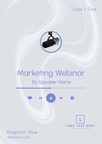 Marketing Webinar Speaker Poster