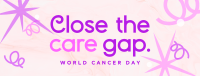 Swirls and Dots World Cancer Day Facebook Cover Image Preview