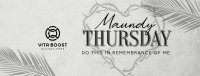 Minimalist Maundy Thursday Facebook Cover Image Preview