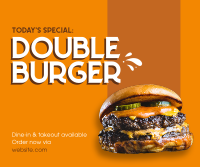 Double Burger Facebook Post