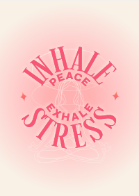 Stress Relieve Meditation Poster